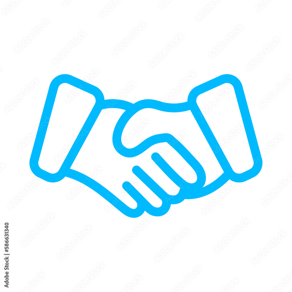 hand shake business icon with black outline style. business, icon, checklist, symbol, document, vector, report. Vector illustration hand shake business icon with black outline style. business, icon, checklist, symbol, document, vector, report. Vector illustration