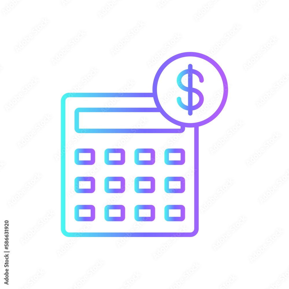 calculator business icon with black outline style. icon, storage, business, symbol, set, vector, service. Vector illustration calculator business icon with black outline style. icon, storage, business, symbol, set, vector, service. Vector illustration