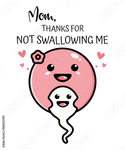 Mom, Thanks For Not Swallowing Me, Happy Mother's Day, Mom And Son Love, Mommy, Grandma Son's Kids Lover Shirt, Mother's Day T-shirt