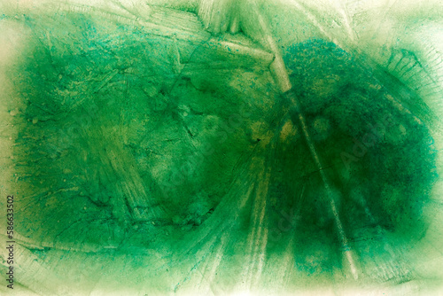 Frozen Ice with colors pigments grunge background texture
