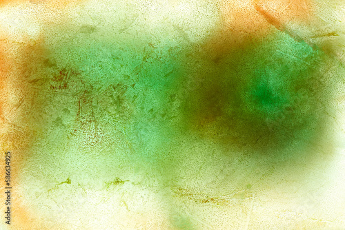 Frozen Ice with colors pigments grunge background texture