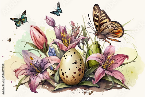Easter Holiday Card Background