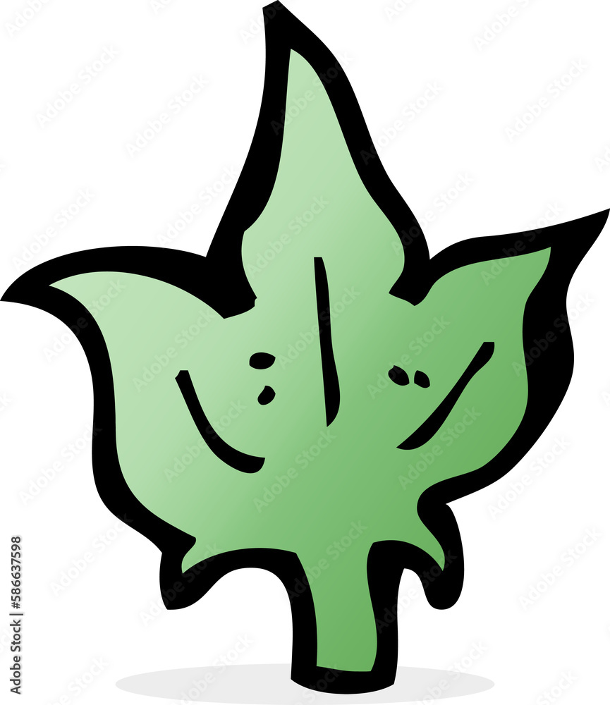 Fototapeta premium cartoon leaf symbol