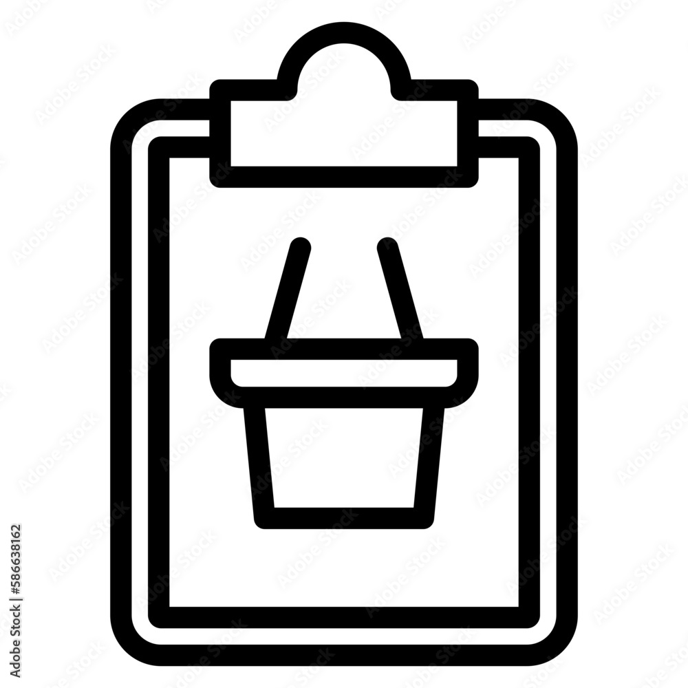 Obraz premium market research line