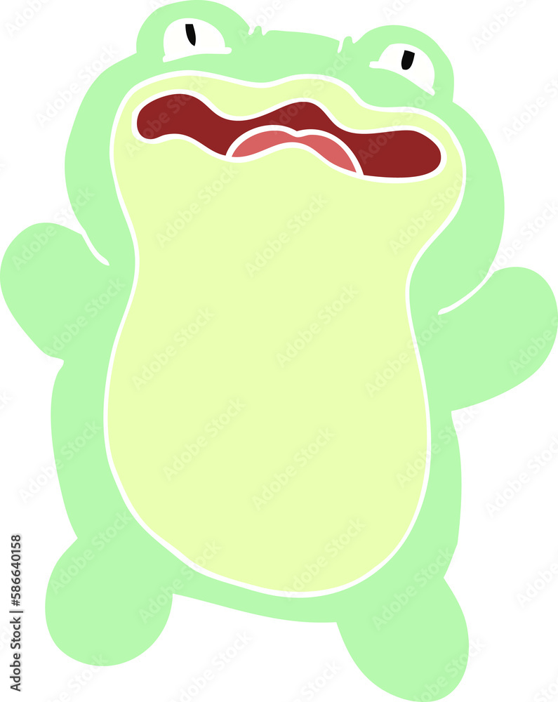Fototapeta premium cartoon doodle frog
