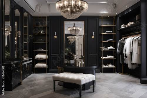 Luxury interior of clothing shop © thejokercze