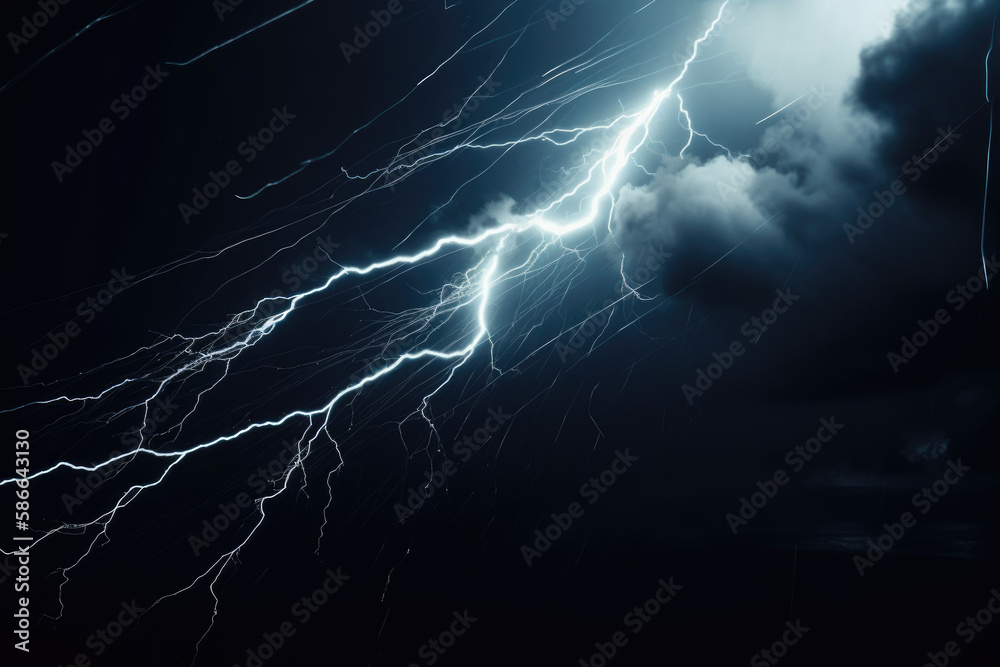 Lightning in the night sky Lightning in the night sky