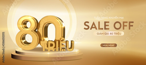80 million gift. Banner discount 80 million VND