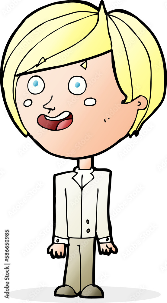 cartoon happy surprised boy cartoon happy surprised boy