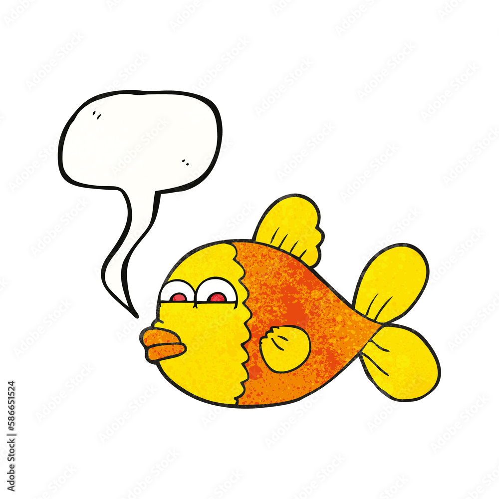 speech bubble textured cartoon fish speech bubble textured cartoon fish