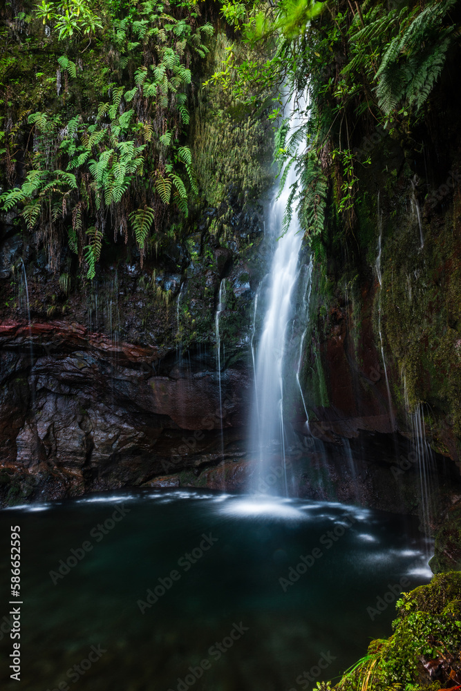25 Fontes Waterfall and springs in Rabacal, Medeira island of Portugal 25 Fontes Waterfall and springs in Rabacal, Medeira island of Portugal