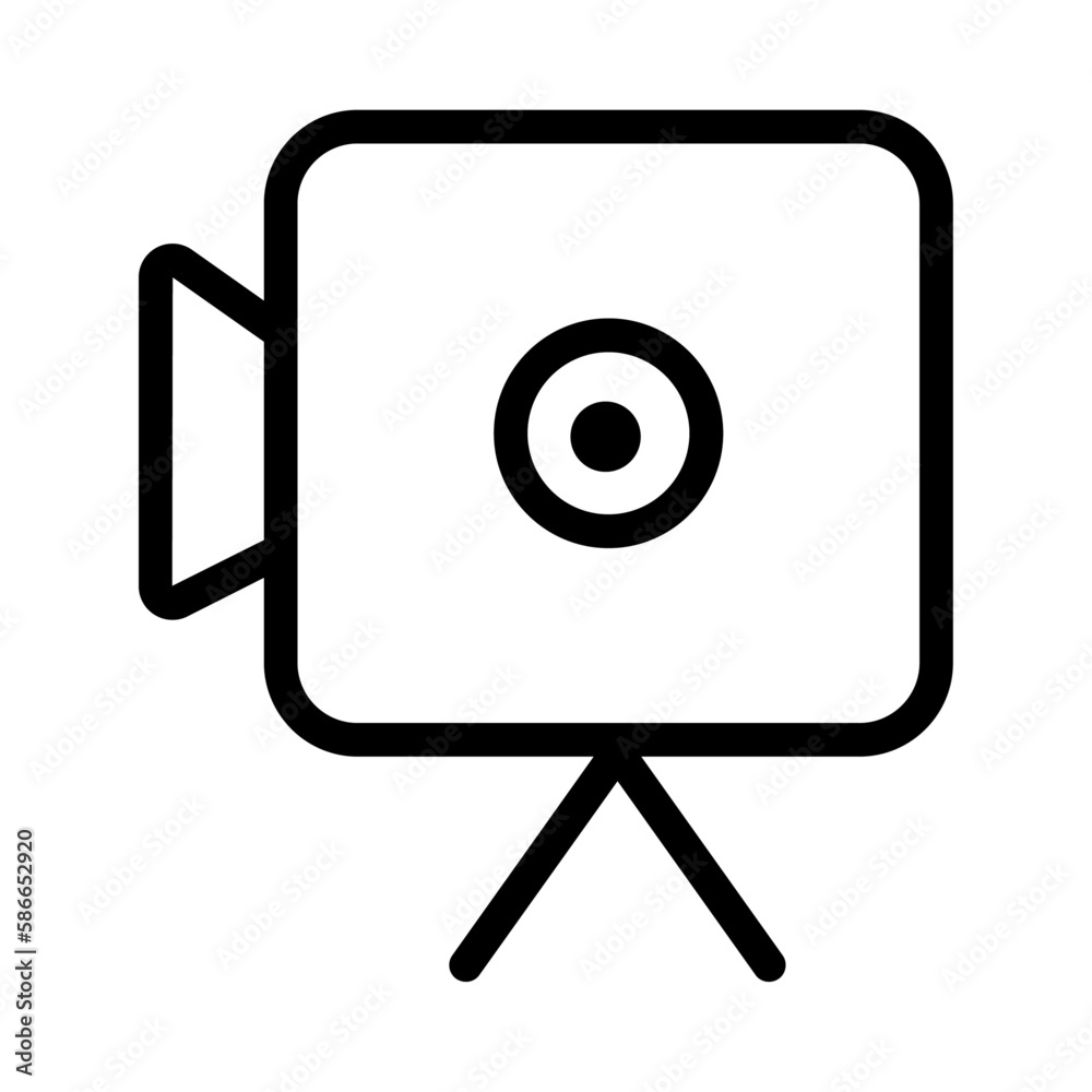 film business icon with black outline style. icon, storage, business, symbol, set, vector, service. Vector illustration film business icon with black outline style. icon, storage, business, symbol, set, vector, service. Vector illustration