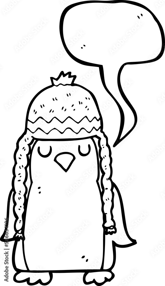 speech bubble cartoon robin wearing winter hat speech bubble cartoon robin wearing winter hat