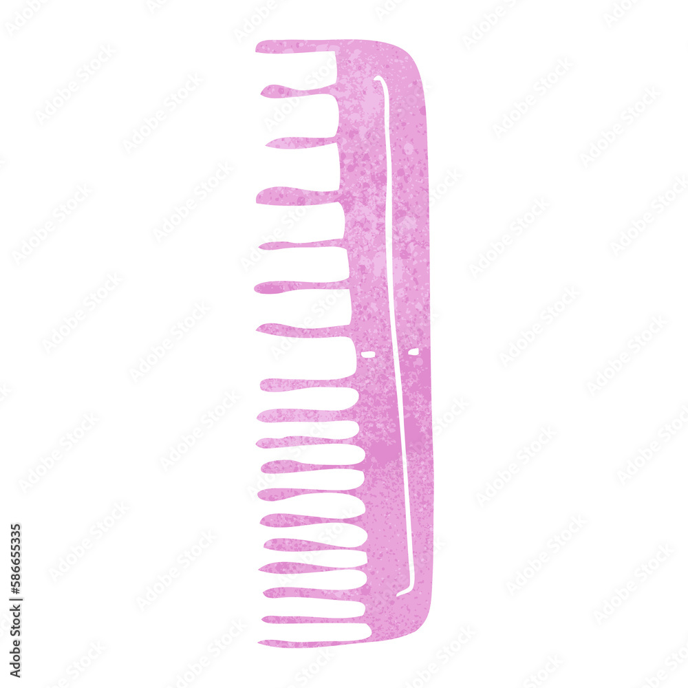 retro cartoon comb retro cartoon comb