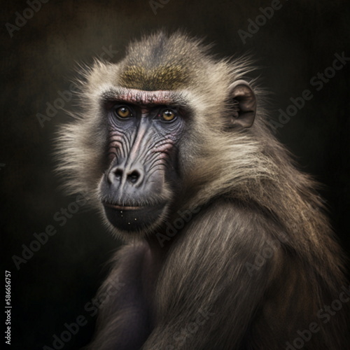 portrait of baboon © johny6