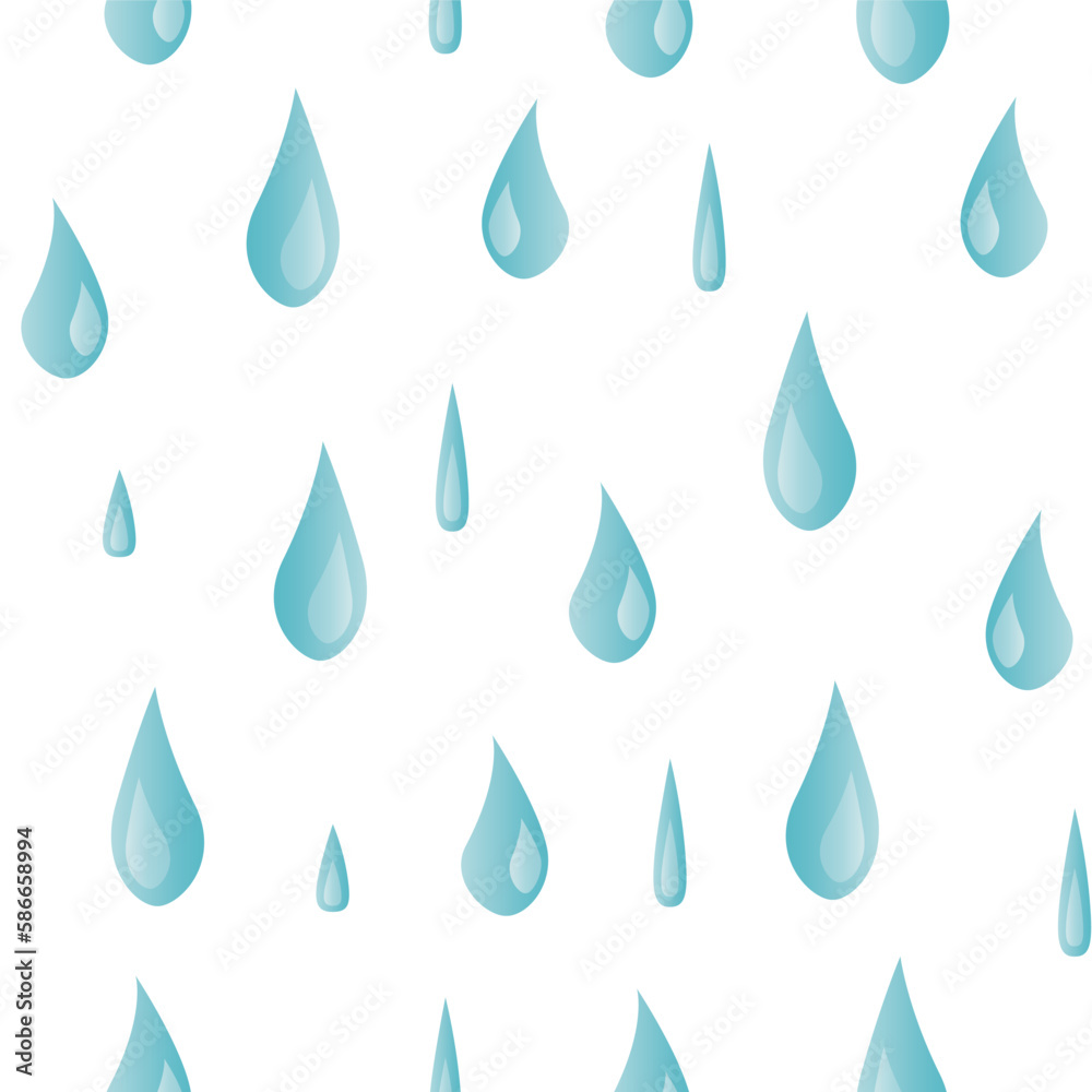 Rain drops vector seamless pattern. Pattern for textiles, decor Rain drops vector seamless pattern. Pattern for textiles, decor