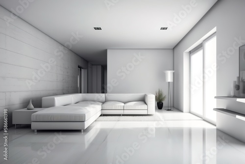 modern loft interior design © stasknop