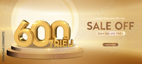600 million gift. Banner discount 600 million VND