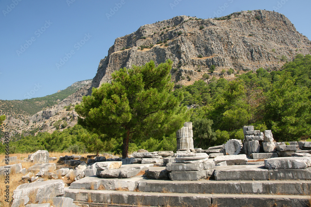 Priene Ancient City - Aydin - TURKEY Priene Ancient City - Aydin - TURKEY