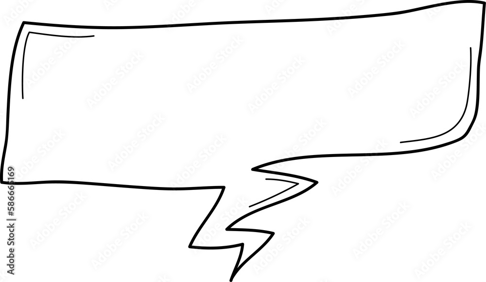 Fototapeta premium Hand drawn bubbles illustration, Transparent background