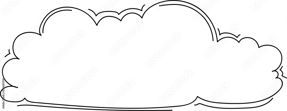 Hand drawn clouds, Transparent background Hand drawn clouds, Transparent background