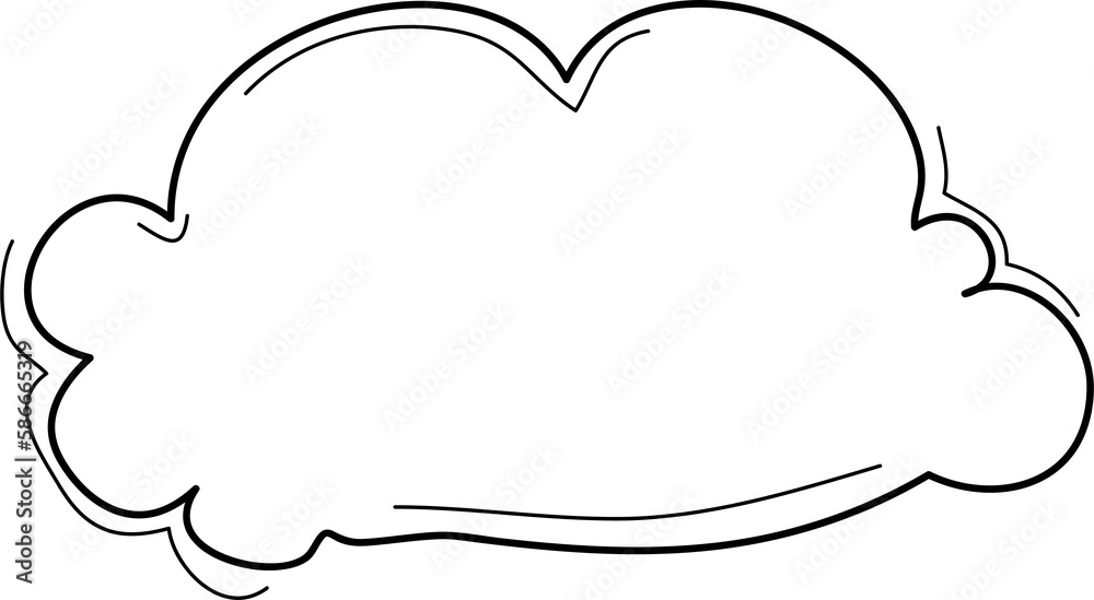 Hand drawn clouds, Transparent background Hand drawn clouds, Transparent background