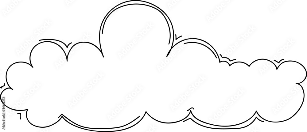 Hand drawn clouds, Transparent background Hand drawn clouds, Transparent background