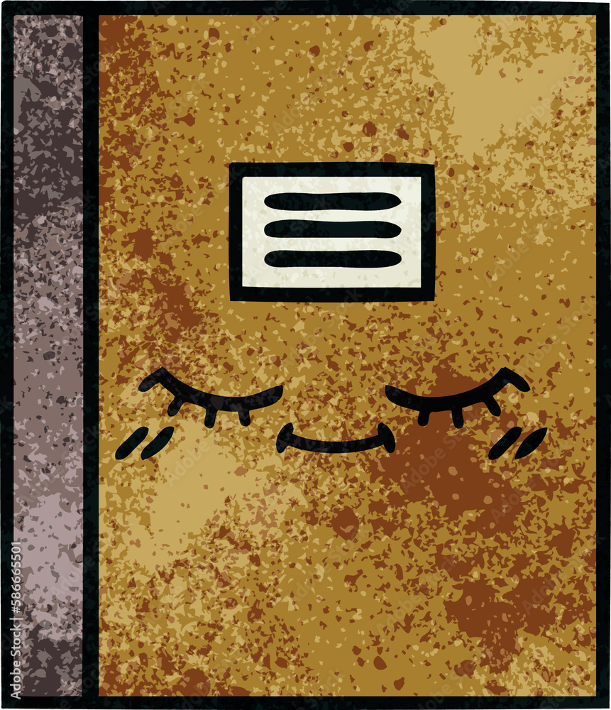 retro grunge texture cartoon notebook retro grunge texture cartoon notebook