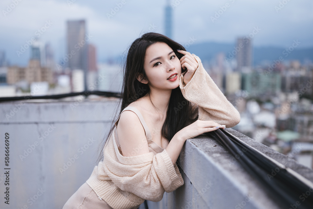 portrait of an asian girl