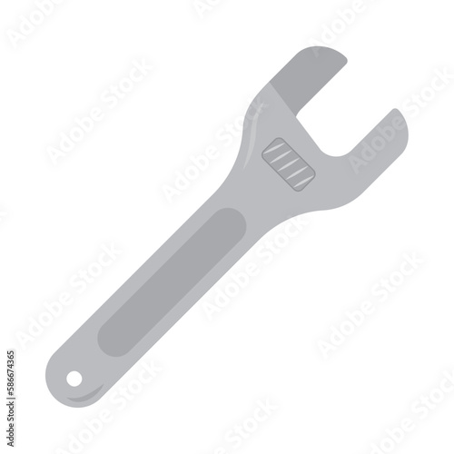 Adjustable wrench for repairing machines