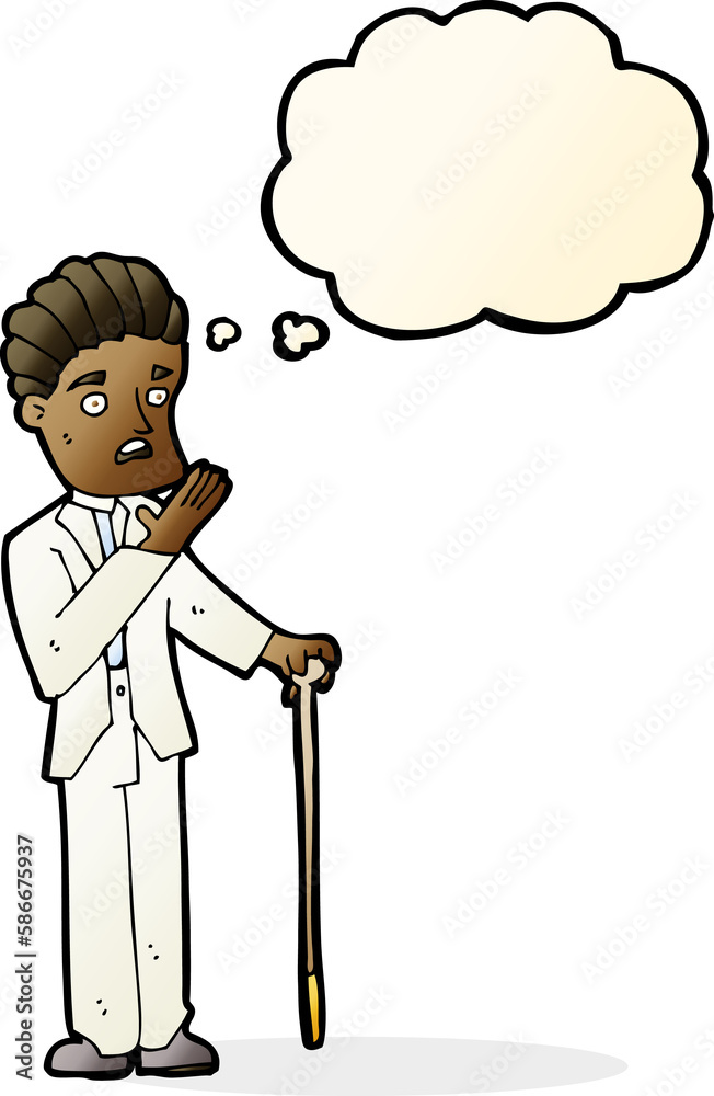 cartoon shocked gentleman with thought bubble cartoon shocked gentleman with thought bubble