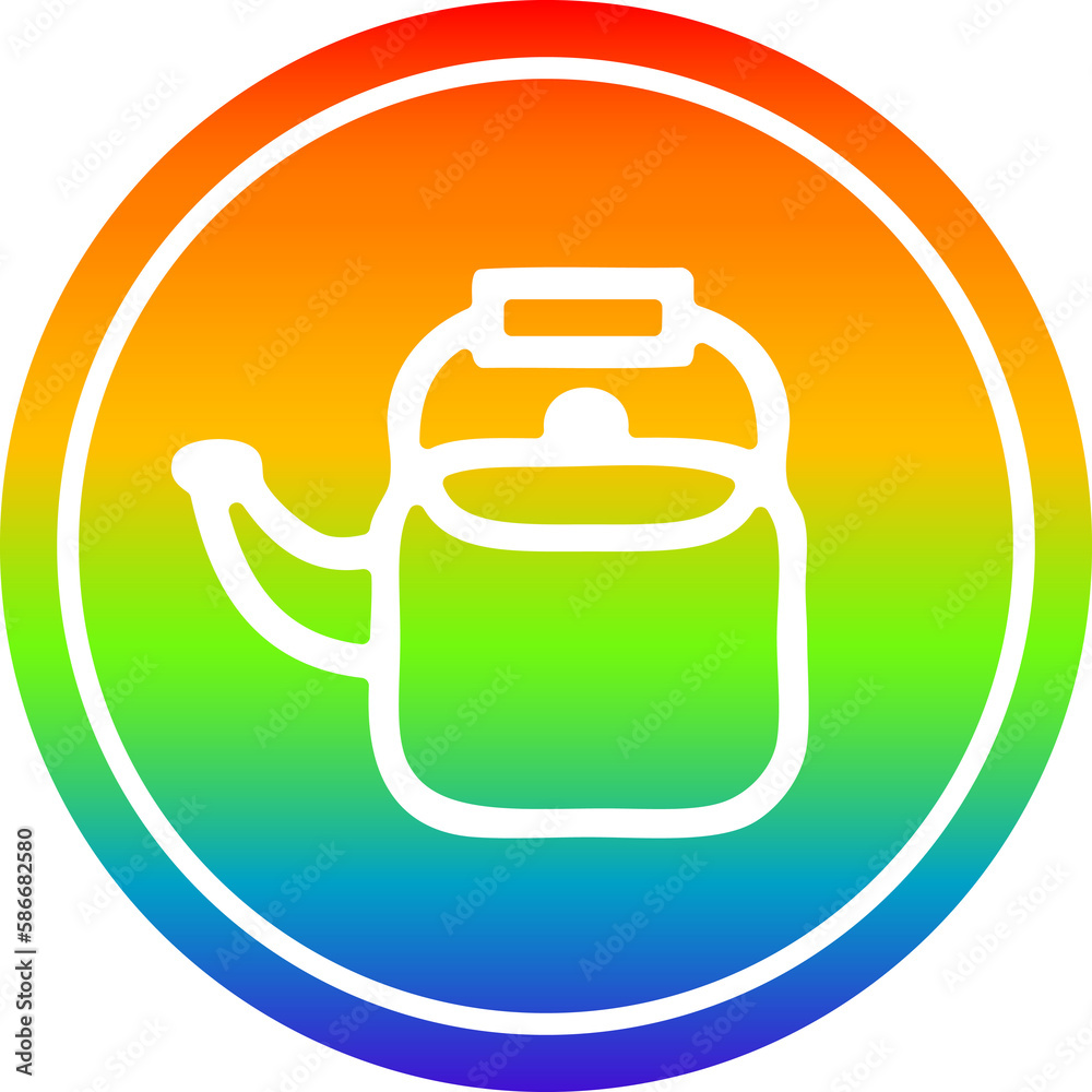 kitchen kettle circular in rainbow spectrum kitchen kettle circular in rainbow spectrum