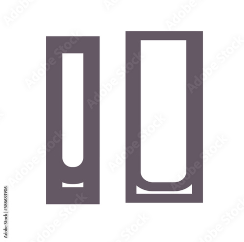 Linear icon of glasses. vector