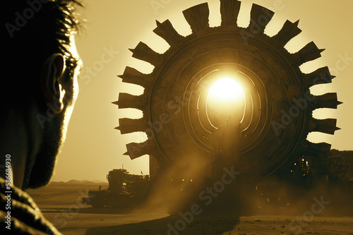 Pandorum, explorer, planet, science fiction, exploration, Generative Ai