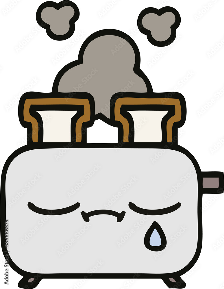 cute cartoon of a toaster cute cartoon of a toaster
