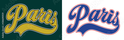 Vector typography in varsity vintage style. 
Editable and ready to use