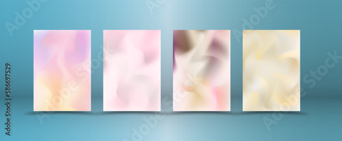 Gradient abstract background. Creative design for book covers, magazines, notebooks, albums, posters, booklets and posters. A set of templates for design