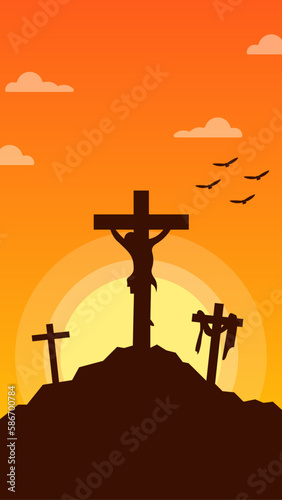 Good Friday is a very important day for Christians around the world, because it is a day of remembrance of the death of Jesus Christ on the cross. photo
