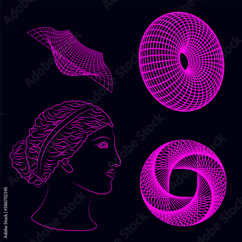 The concept of academic art and classical fine art in modern stylization.