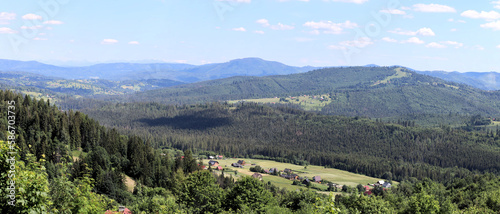 Country scenery in Beskid Mountains in Poland © Arc