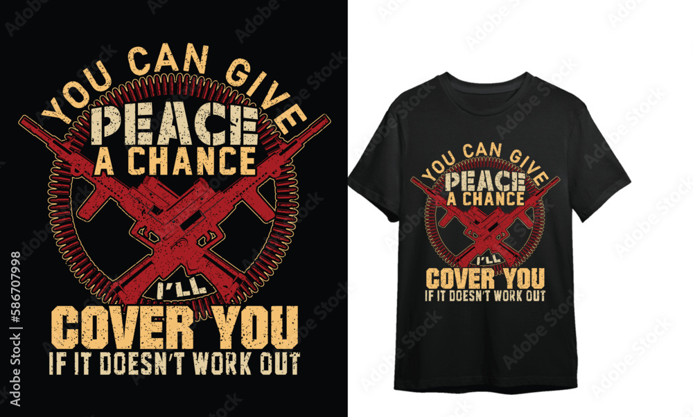 YOU CAN GIVE PEACE A CHANCE COVER YOU  IF DOSEN'T WORK OUT/ LOVE Shirt, Cute Valentine's Tshirt heart,PNG,PNG, JPEJ, AI, PSD, SVG, EPS File..