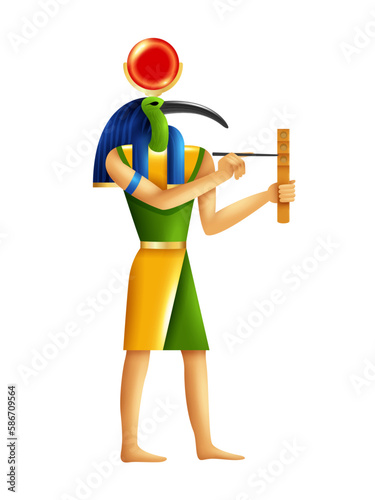 Thoth Cartoon Illustration