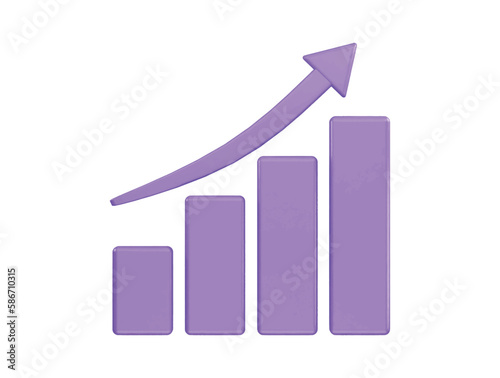 Free Download business grow bar chart icon illustration transparent element - GFXLoad