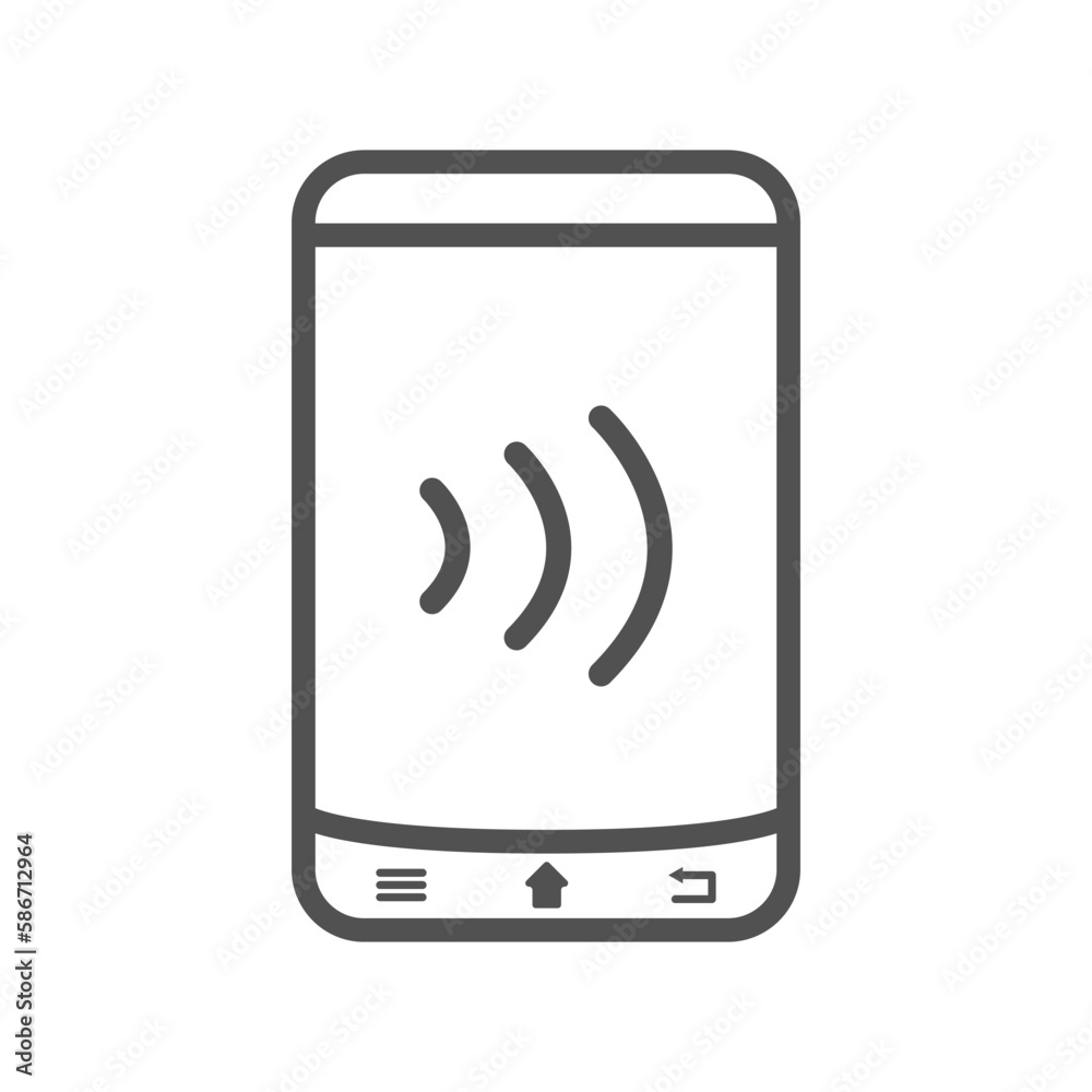 Bank terminal vector. Touch banking modern terminal vector.