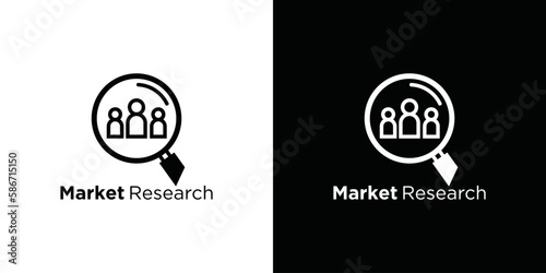 template Design concept of human resources, target market and audience, focus group, public relations