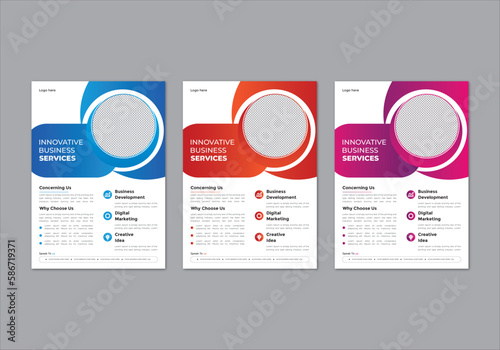 modern trend professional business flyer design corporate vector file