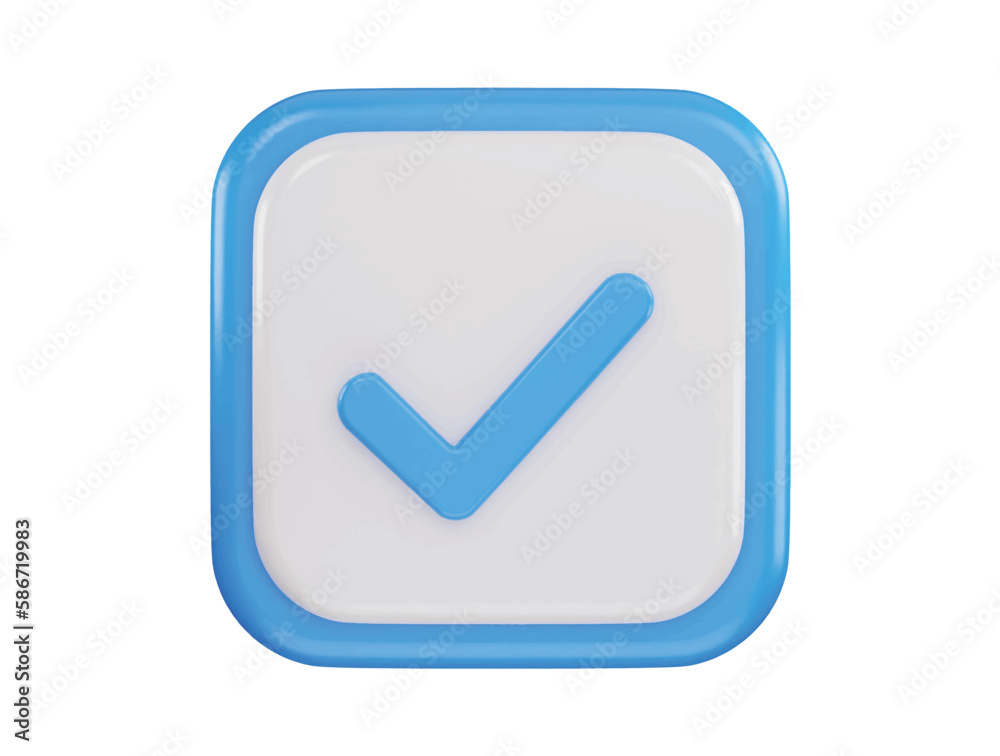 verified icon 3d rendering vector illustration verified icon 3d rendering vector illustration
