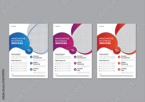 modern trend professional business flyer design corporate