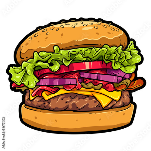 burger illustration