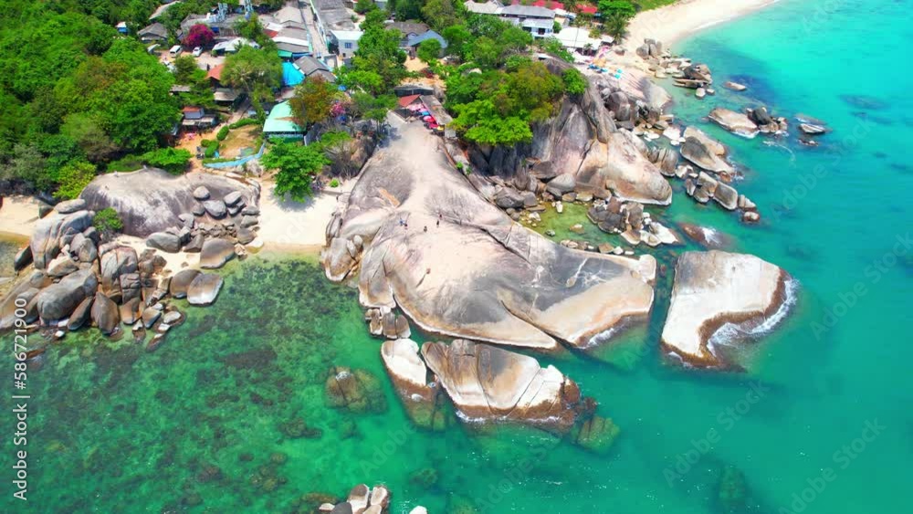 Grandmother Rocks Hin Ta Hin Yai, also known as the Grandfather and Grandmother rocks, is ...